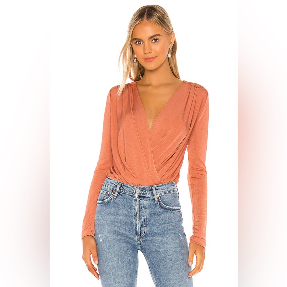 Free People Turnt Bodysuit in Ginger Spice